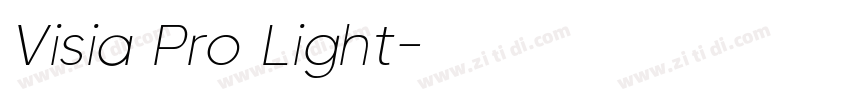 Visia Pro Light字体转换 Visia Pro Light字体转换
